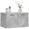 Betonszürke szerelt fa faliszekrény 60 x 36,5 x 35 cm