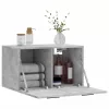 Betonszürke szerelt fa faliszekrény 60 x 36,5 x 35 cm