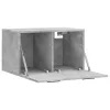 Betonszürke szerelt fa faliszekrény 60 x 36,5 x 35 cm