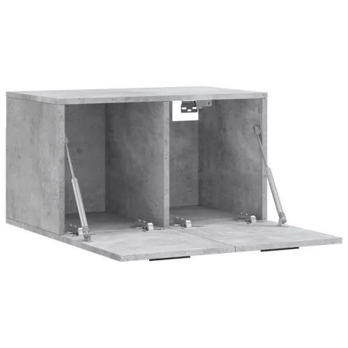 Betonszürke szerelt fa faliszekrény 60 x 36,5 x 35 cm