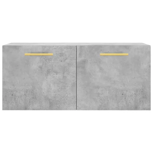 Betonszürke szerelt fa faliszekrény 80 x 36,5 x 35 cm