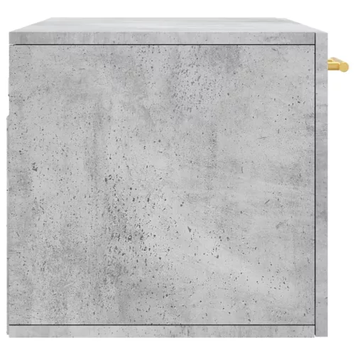 Betonszürke szerelt fa faliszekrény 80 x 36,5 x 35 cm