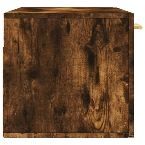 Füstös tölgy színű szerelt fa faliszekrény 80 x 36,5 x 35 cm