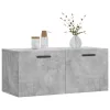 Betonszürke szerelt fa faliszekrény 80 x 36,5 x 35 cm
