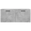 Betonszürke szerelt fa faliszekrény 80 x 36,5 x 35 cm