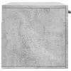 Betonszürke szerelt fa faliszekrény 80 x 36,5 x 35 cm