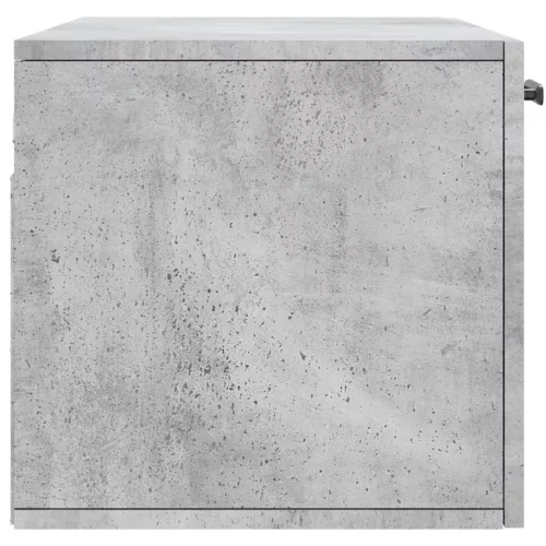 Betonszürke szerelt fa faliszekrény 80 x 36,5 x 35 cm