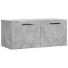 Betonszürke szerelt fa faliszekrény 80 x 36,5 x 35 cm