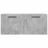 Betonszürke szerelt fa faliszekrény 80 x 36,5 x 35 cm