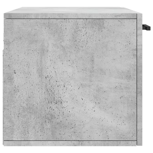 Betonszürke szerelt fa faliszekrény 80 x 36,5 x 35 cm