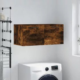   Füstös tölgy színű szerelt fa faliszekrény 80 x 36,5 x 35 cm