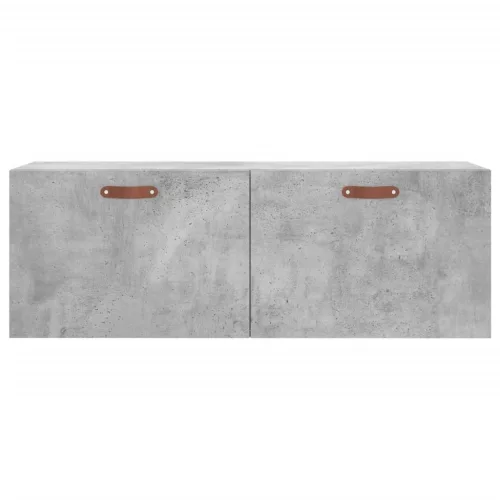 Betonszürke szerelt fa faliszekrény 100 x 36,5 x 35 cm