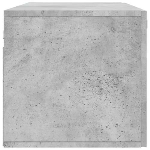 Betonszürke szerelt fa faliszekrény 100 x 36,5 x 35 cm