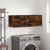 Füstös tölgy színű szerelt fa faliszekrény 100 x 36,5 x 35 cm