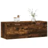Füstös tölgy színű szerelt fa faliszekrény 100 x 36,5 x 35 cm