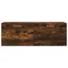 Füstös tölgy színű szerelt fa faliszekrény 100 x 36,5 x 35 cm