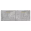 Betonszürke szerelt fa faliszekrény 100 x 36,5 x 35 cm