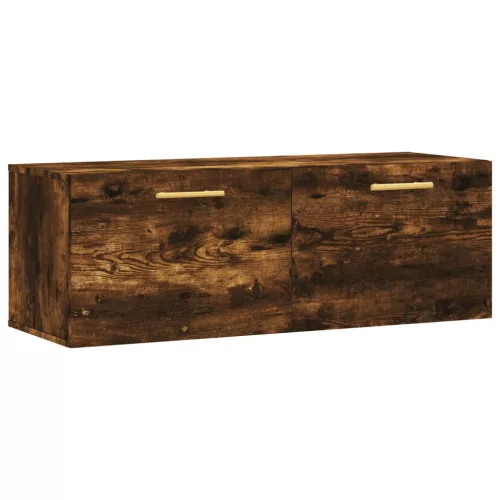 Füstös tölgy színű szerelt fa faliszekrény 100 x 36,5 x 35 cm