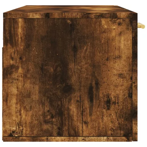 Füstös tölgy színű szerelt fa faliszekrény 100 x 36,5 x 35 cm