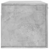 Betonszürke szerelt fa faliszekrény 100 x 36,5 x 35 cm