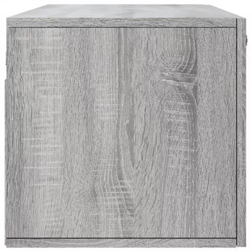 Szürke sonoma színű szerelt fa faliszekrény 100 x 36,5 x 35 cm