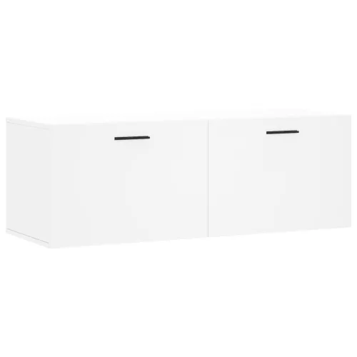 Fehér szerelt fa faliszekrény 100 x 36,5 x 35 cm
