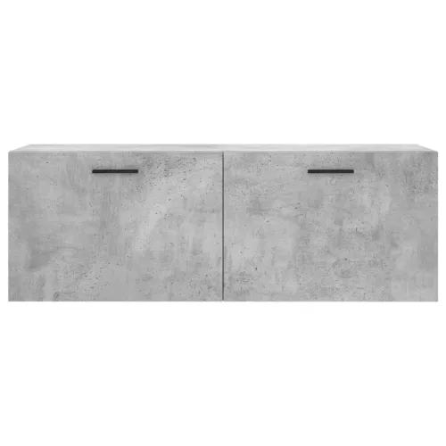 Betonszürke szerelt fa faliszekrény 100 x 36,5 x 35 cm