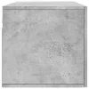 Betonszürke szerelt fa faliszekrény 100 x 36,5 x 35 cm