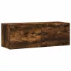 Füstös tölgy színű szerelt fa faliszekrény 100 x 36,5 x 35 cm