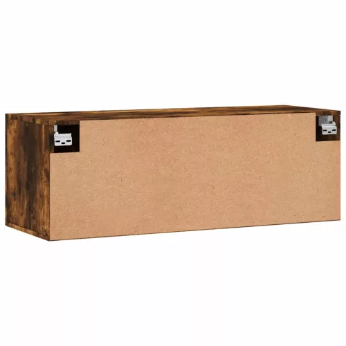 Füstös tölgy színű szerelt fa faliszekrény 100 x 36,5 x 35 cm