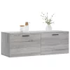 Szürke sonoma színű szerelt fa faliszekrény 100 x 36,5 x 35 cm