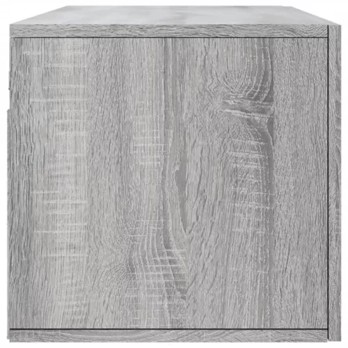 Szürke sonoma színű szerelt fa faliszekrény 100 x 36,5 x 35 cm