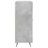 Betonszürke szerelt fa tálalószekrény 69,5 x 34 x 90 cm