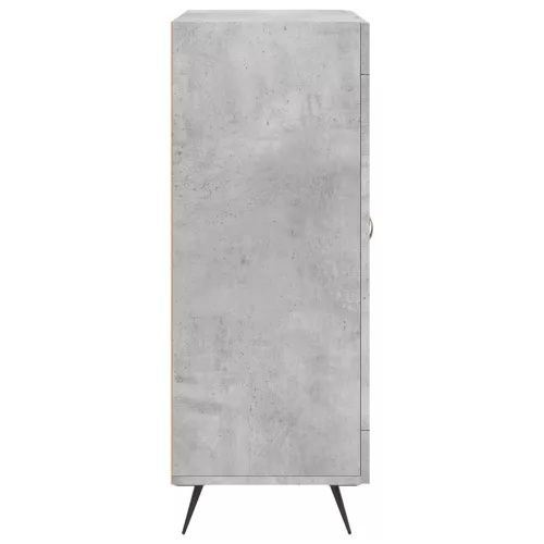 Betonszürke szerelt fa tálalószekrény 69,5 x 34 x 90 cm