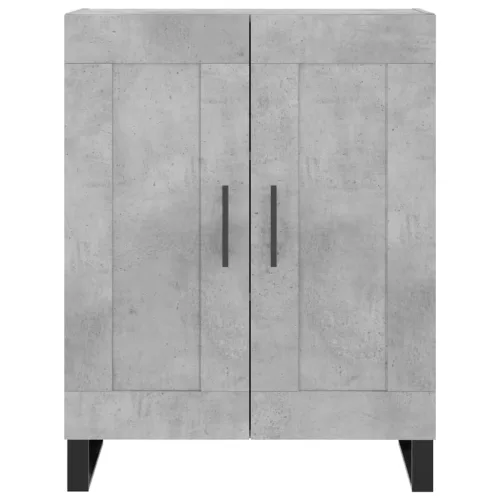 Betonszürke szerelt fa tálalószekrény 69,5 x 34 x 90 cm