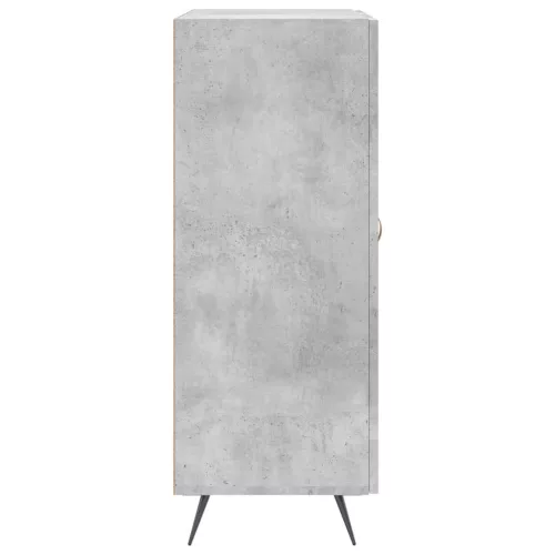 Betonszürke szerelt fa tálalószekrény 69,5 x 34 x 90 cm