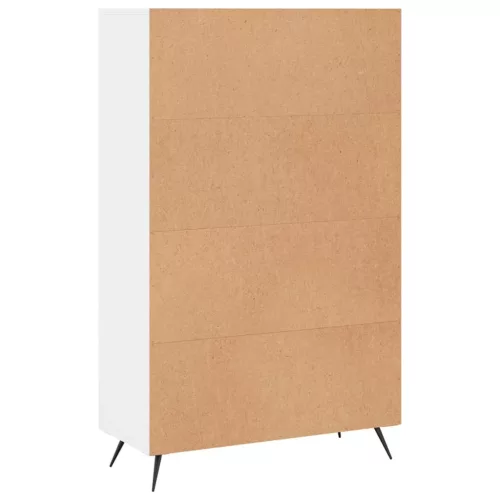 Fehér szerelt fa magasszekrény 69,5 x 31 x 115 cm