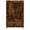 Füstös tölgy színű szerelt fa magasszekrény 69,5 x 31 x 115 cm