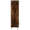 Füstös tölgy színű szerelt fa magasszekrény 69,5 x 31 x 115 cm