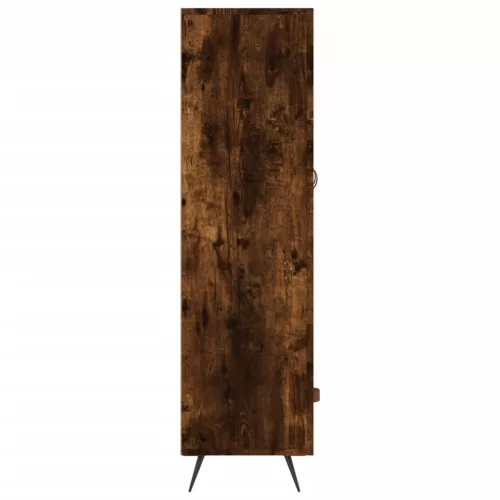 Füstös tölgy színű szerelt fa magasszekrény 69,5 x 31 x 115 cm