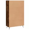 Füstös tölgy színű szerelt fa magasszekrény 69,5 x 31 x 115 cm