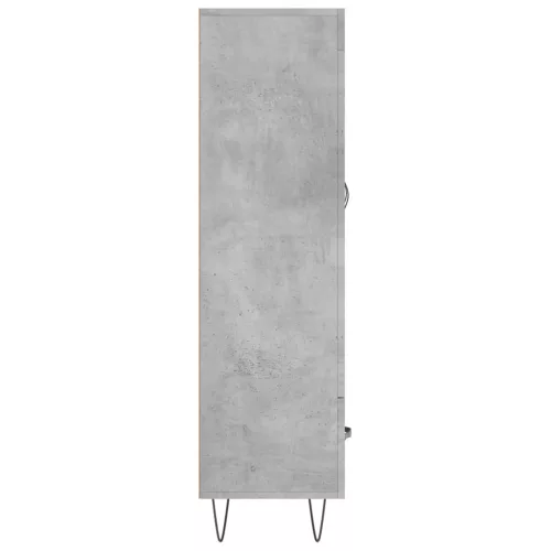 Betonszürke szerelt fa magasszekrény 69,5 x 31 x 115 cm