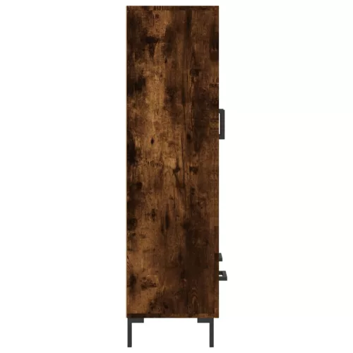 Füstös tölgy színű szerelt fa magasszekrény 69,5 x 31 x 115 cm