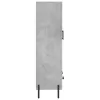 Betonszürke szerelt fa magasszekrény 69,5 x 31 x 115 cm