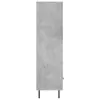 Betonszürke szerelt fa magasszekrény 69,5 x 31 x 115 cm