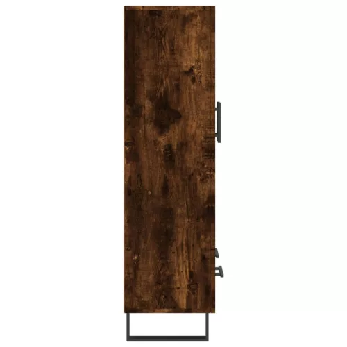 Füstös tölgy színű szerelt fa magasszekrény 69,5 x 31 x 115 cm