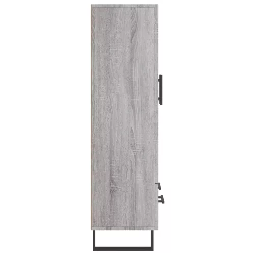 Szürke sonoma szerelt fa magasszekrény 69,5 x 31 x 115 cm