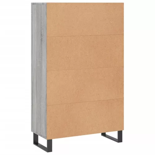 Szürke sonoma szerelt fa magasszekrény 69,5 x 31 x 115 cm