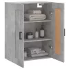 Betonszürke szerelt fa fali szekrény 69,5 x 34 x 90 cm