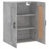 Betonszürke szerelt fa fali szekrény 69,5 x 34 x 90 cm